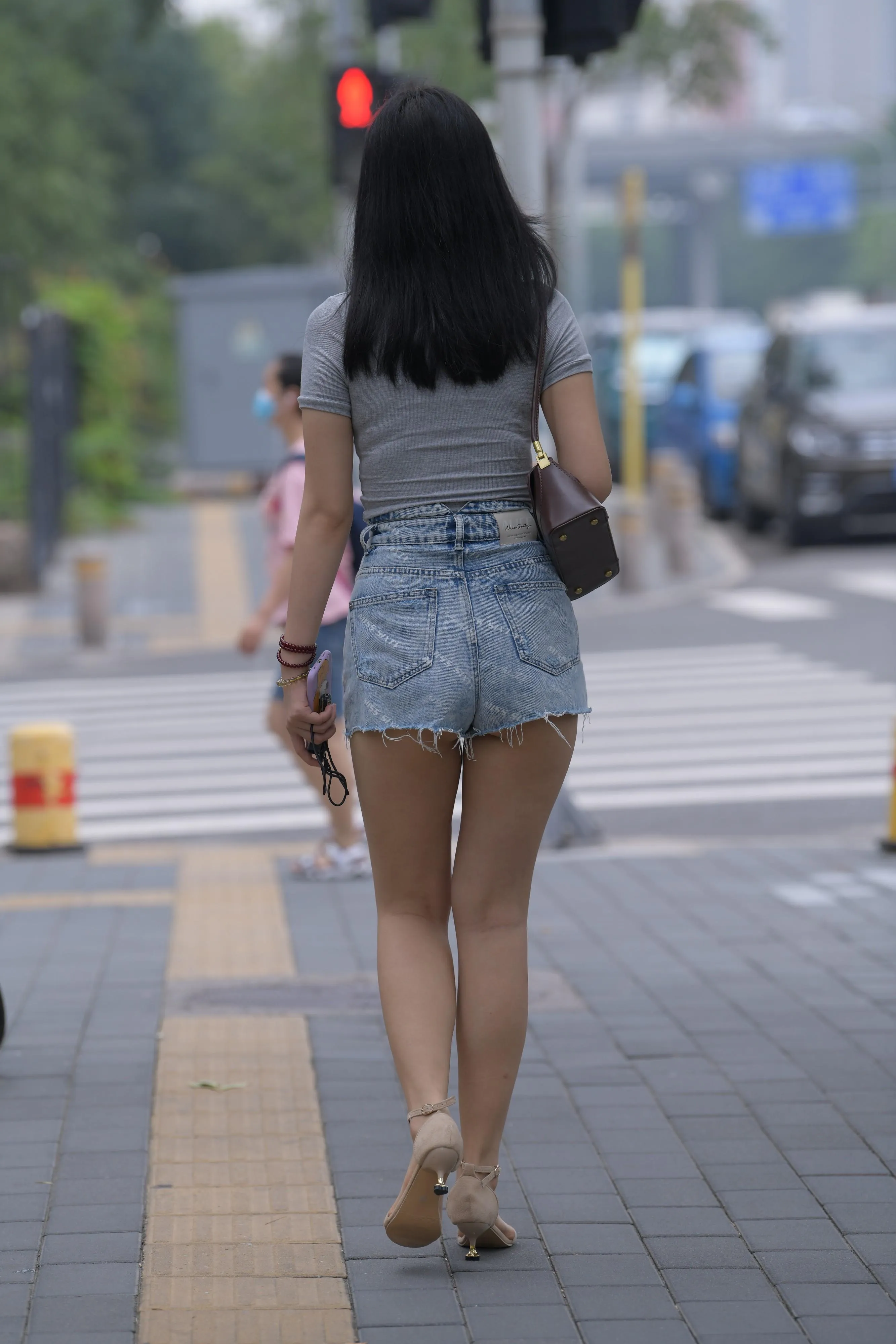 魔镜街拍 NO.169 一只麋鹿摄影-牛仔短裙美女 [235P]插图5